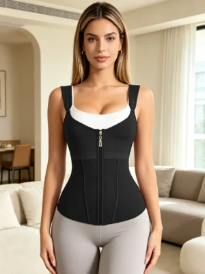 dual closure high compression bodysuit 13 steel bones for firm support