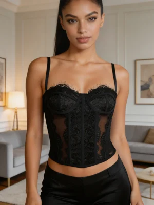 mofebis floral lace sculpting bustier (复制)